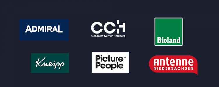 Logotipos de empresas que utilizan audiorooms